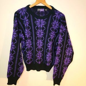 Vintage Mergers Snowflake Sweater